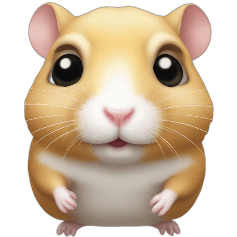 hamster with dead eyes emoji