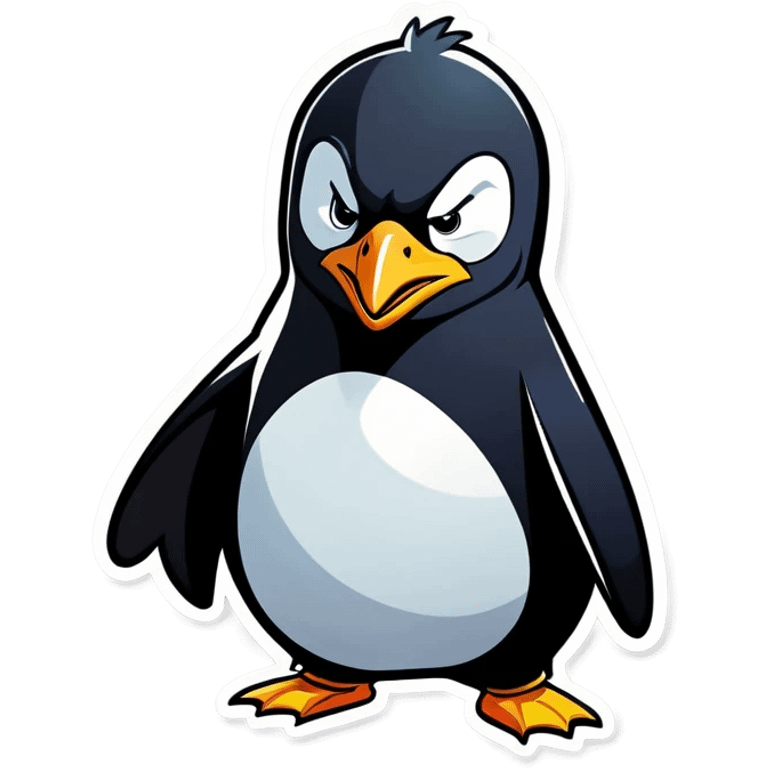 angry penguin emoji