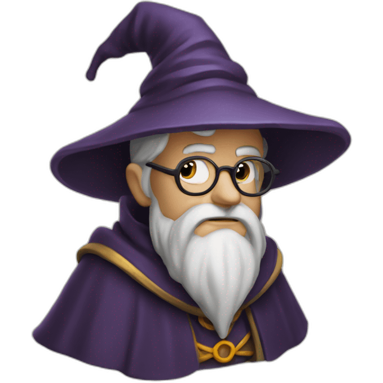 wizard deep in thought emoji