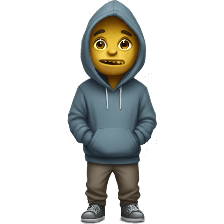 a troll with a hoodie full body emoji