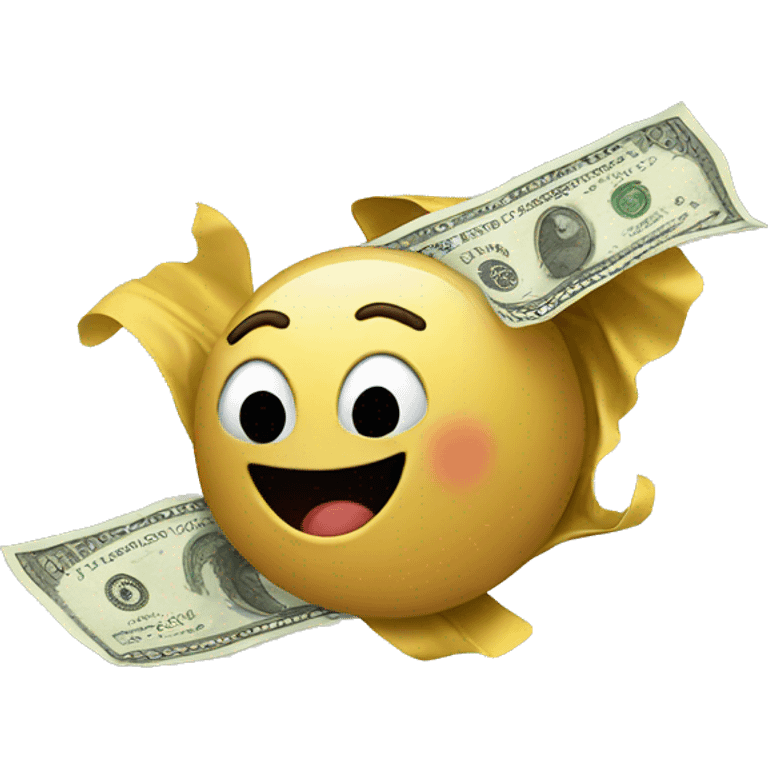 Money flying emoji