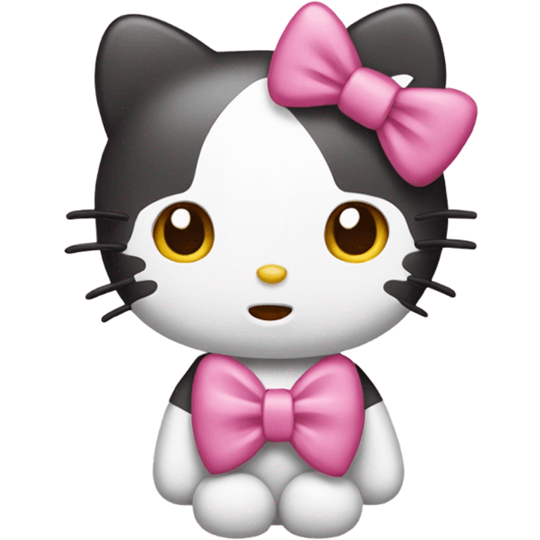 Hello kitty wearing cute bow  emoji