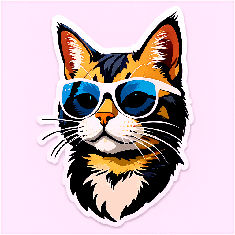 Cat with sunglasses emoji