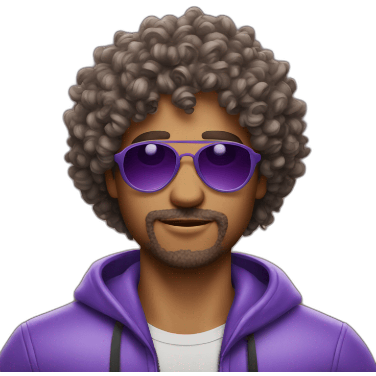 curly-hair-purple-cool-guy-round-star-sunglasses emoji