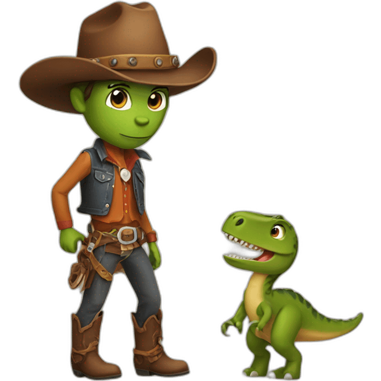 dinosaur cowboy emoji