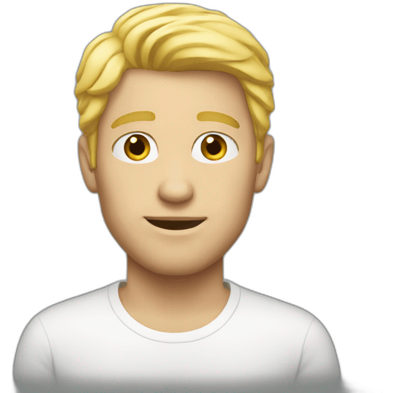 a blonde white man emoji