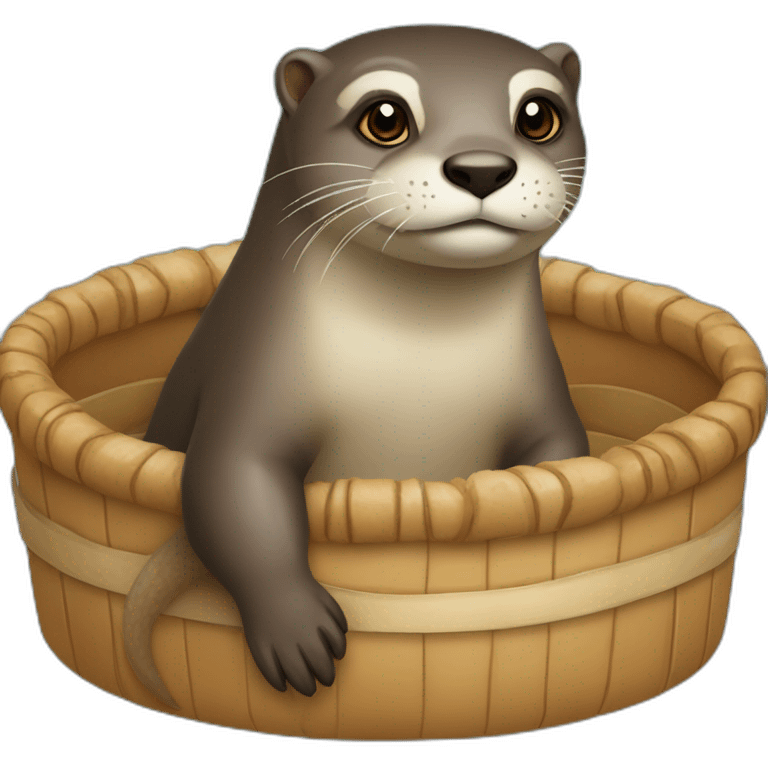 Loutre sur tortu emoji