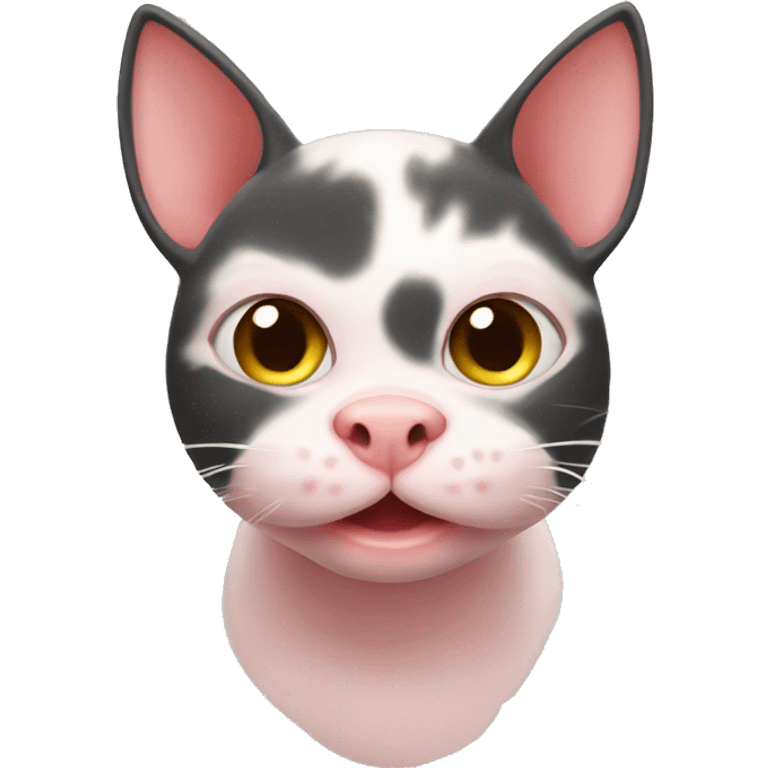 Piggy cat emoji