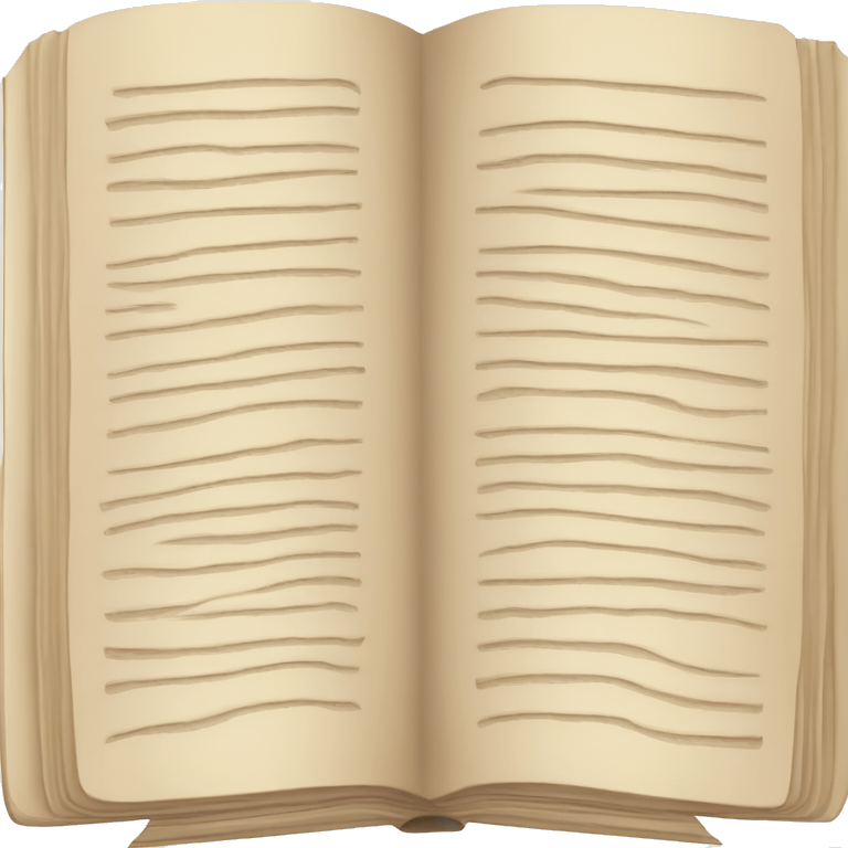 An open, hardcover book, depicted with a beige cover. Commonly used for various content concerning reading, writing, learning, and schooling. emoji