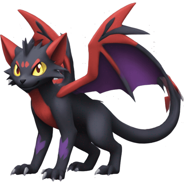 Noivern-Litten-Zoroark full body emoji