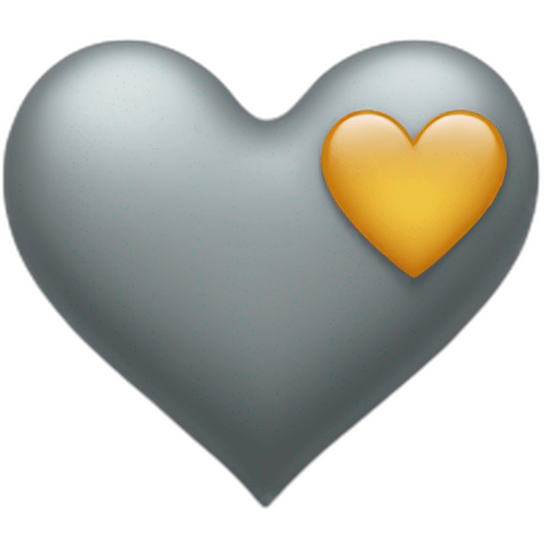 Grey heart emoji