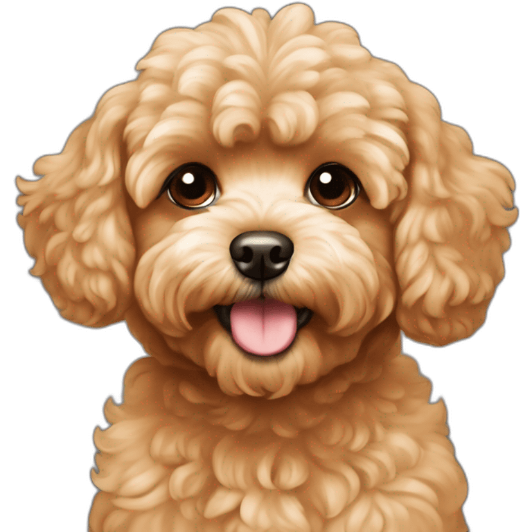 Caramel Maltipoo with long ears emoji