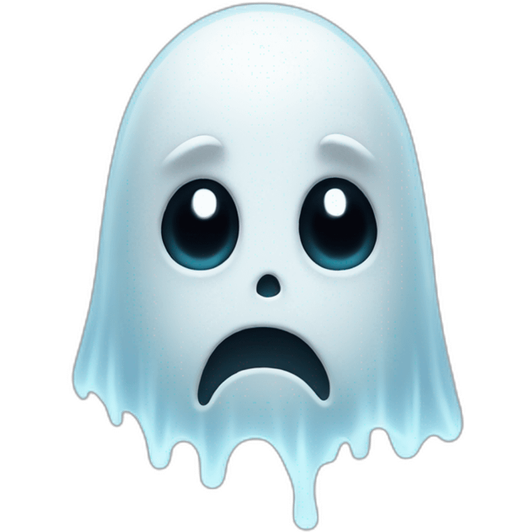 sad ghost emoji