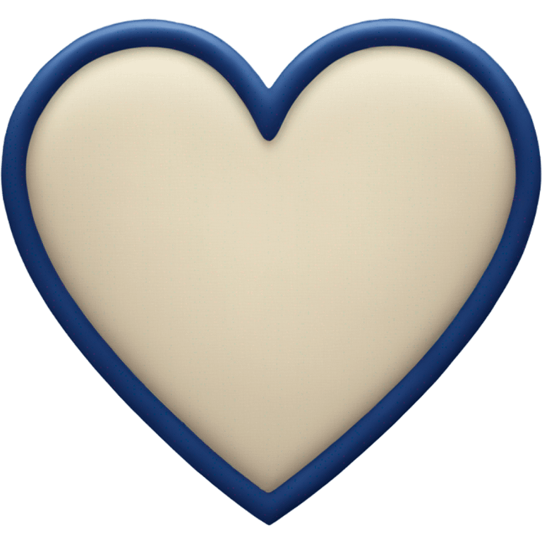 Navy blue heart emoji