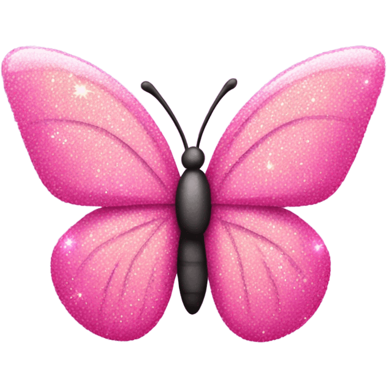 pink sparkly butterfly  emoji