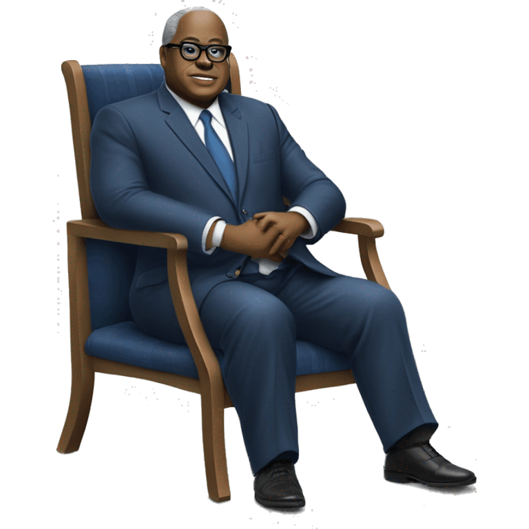 Felix tshisekedi sur une chaise emoji