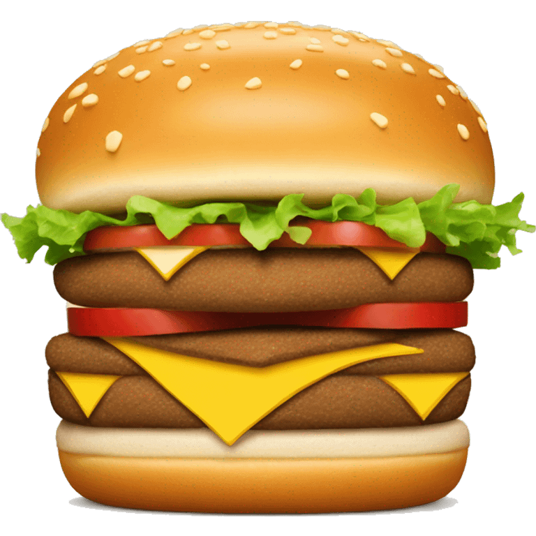 Big n tasty burger with a McDonald's logo on a top bread emoji