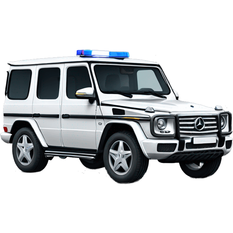 police Mercedes g-class  emoji