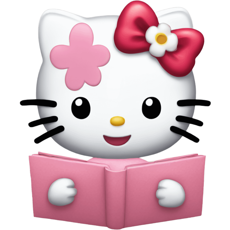 Hello kitty happy emoji