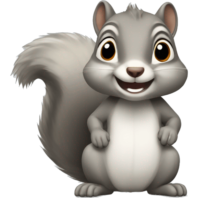 Grey squirrel  emoji