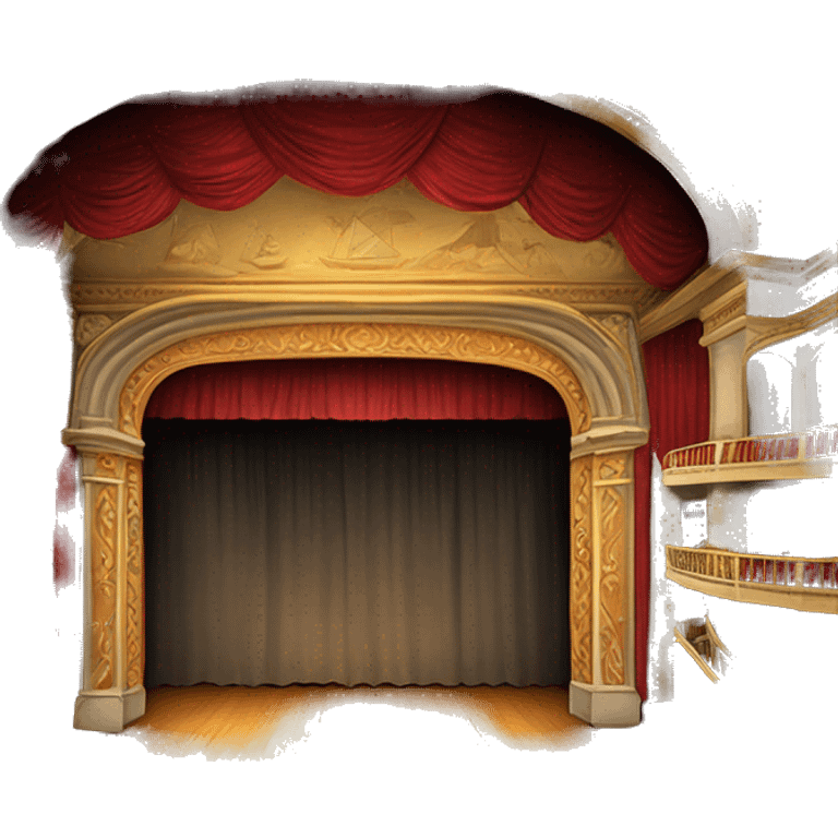 teatro tapia proscenium stage inside San Juan  emoji