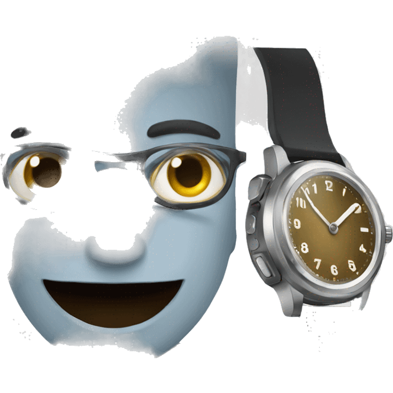 personne regardant sa montre  emoji