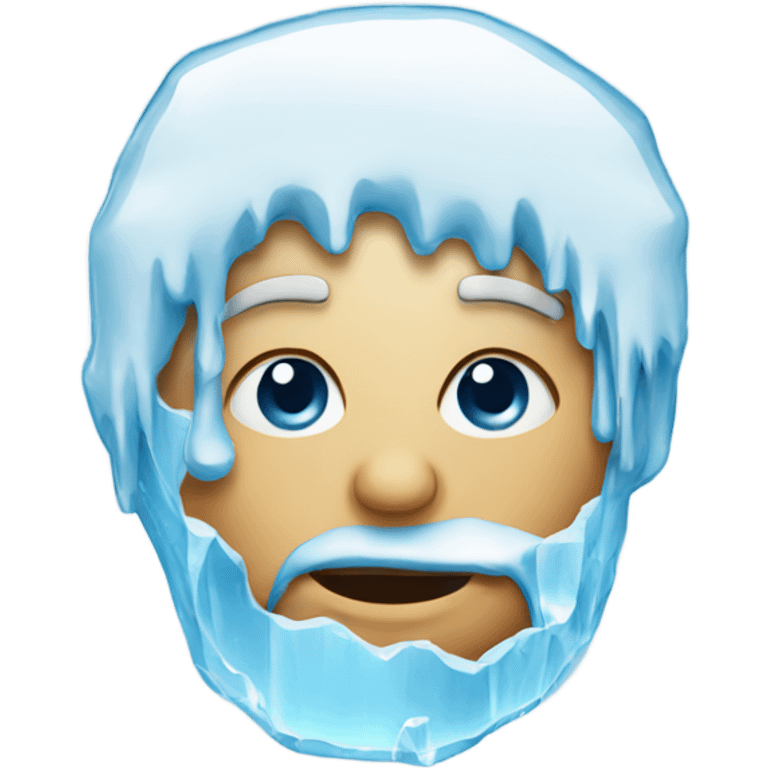 Face with ice on it emoji