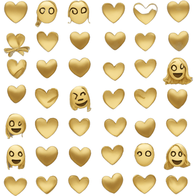 gold heart emoji