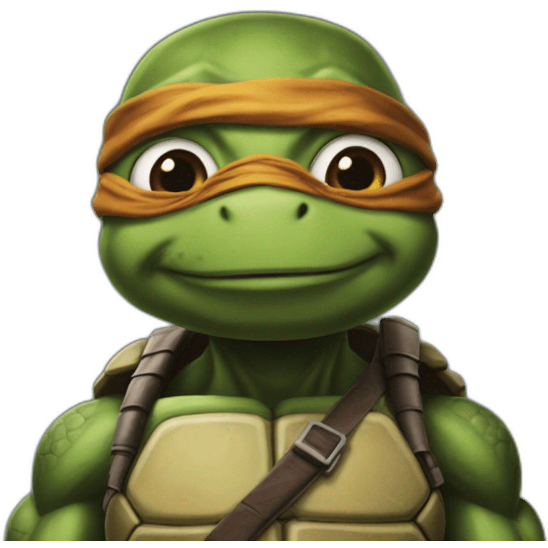 ninja turtle hyper realistic emoji