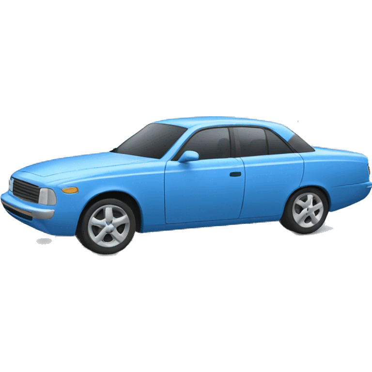 car blue 3d emoji