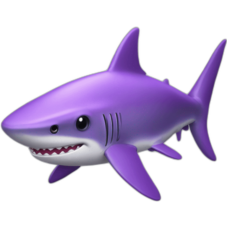 purple shark emoji