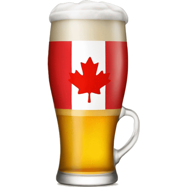 a canada flag beer emoji