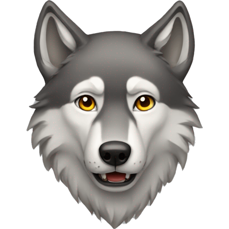 Male wolf  emoji