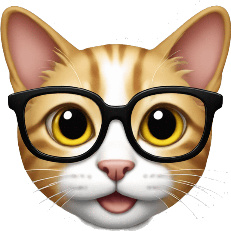 Cat with glasses  emoji