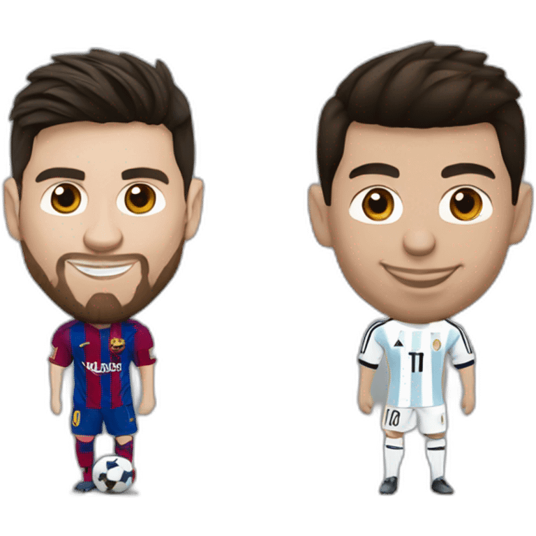 lionel messi and ronaldo mix emoji