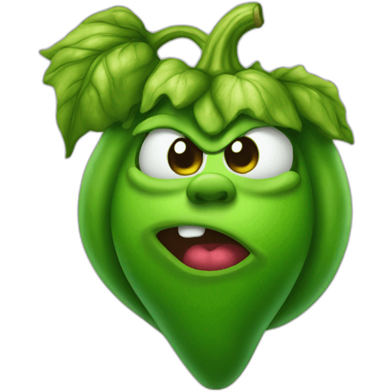 green pepper grinch emoji