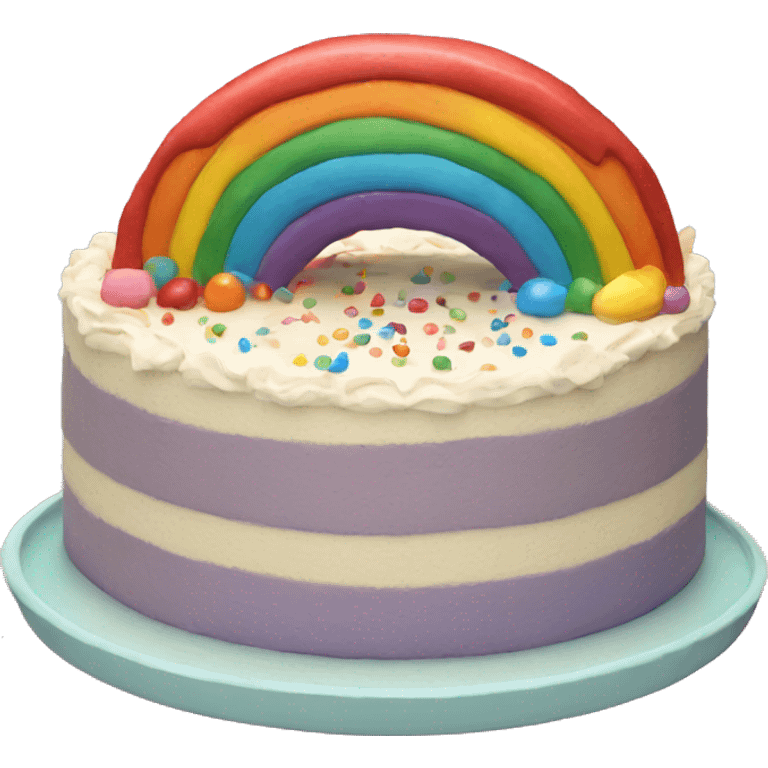 Rainbow cake  emoji