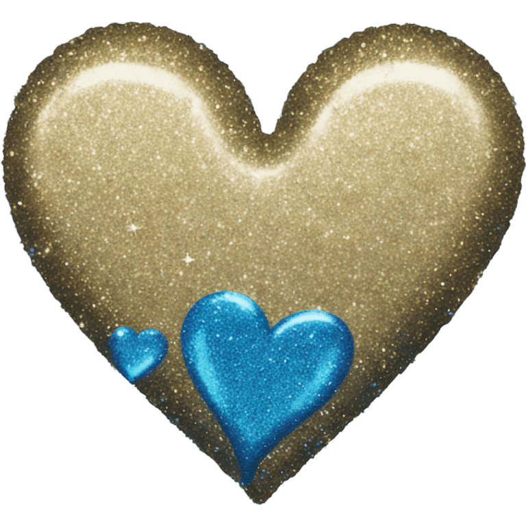 blue glitter heart emoji