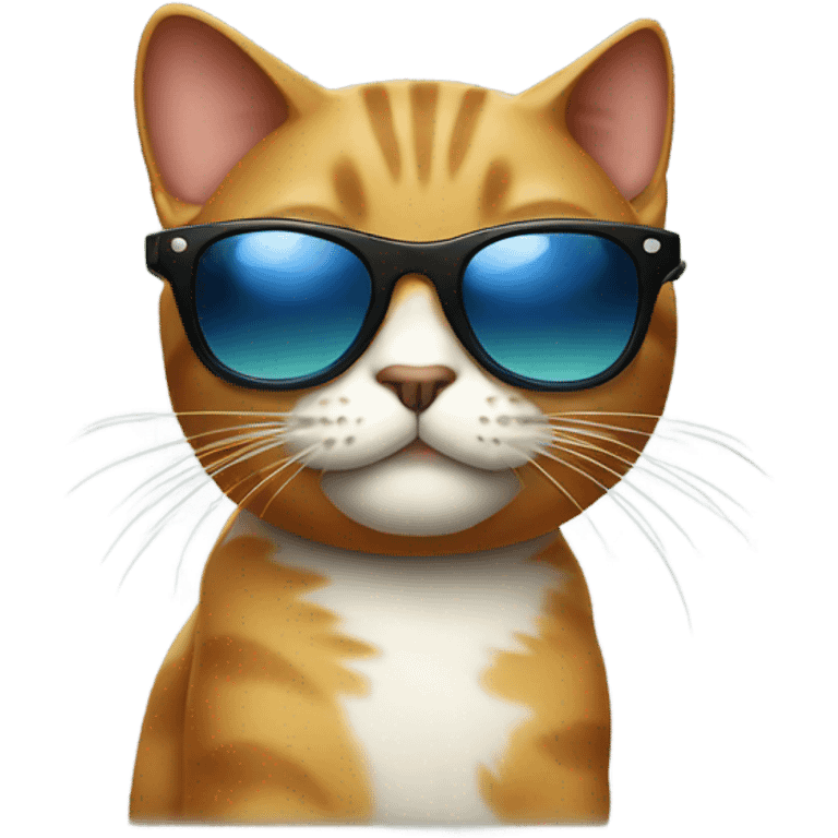 Cat with sunglasses emoji