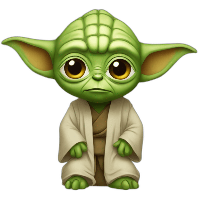 Yoda thinking emoji