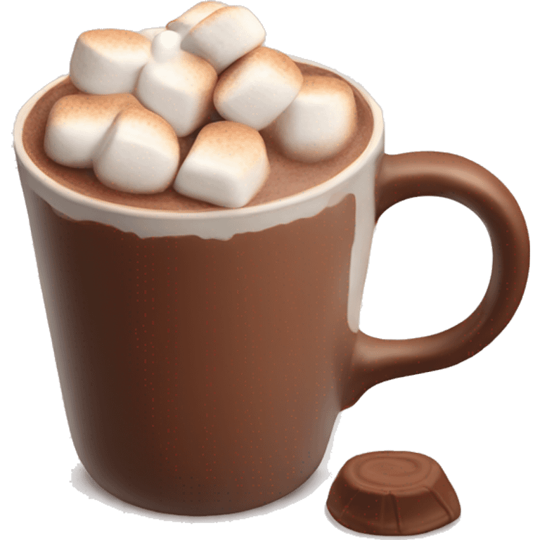 Hot chocolate with marshmallows  emoji