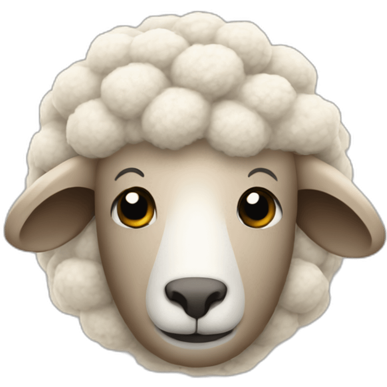 Sheep wool emoji