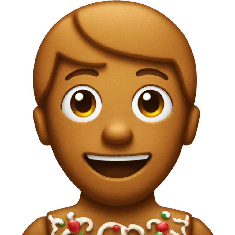 Gingerbread man emoji