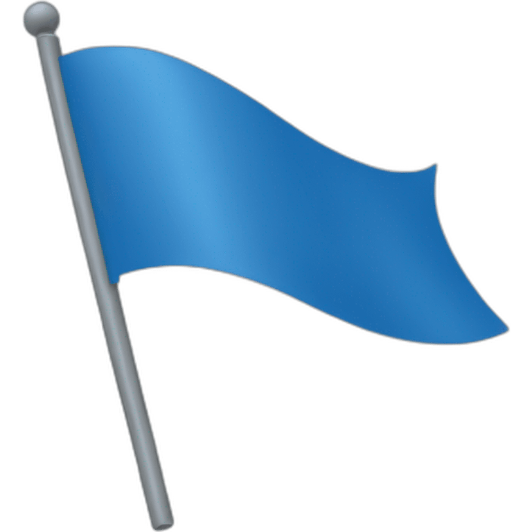 All blue flag, solid blue, no gaps emoji