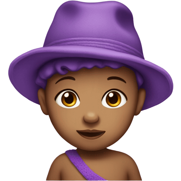 Purple baby emoji