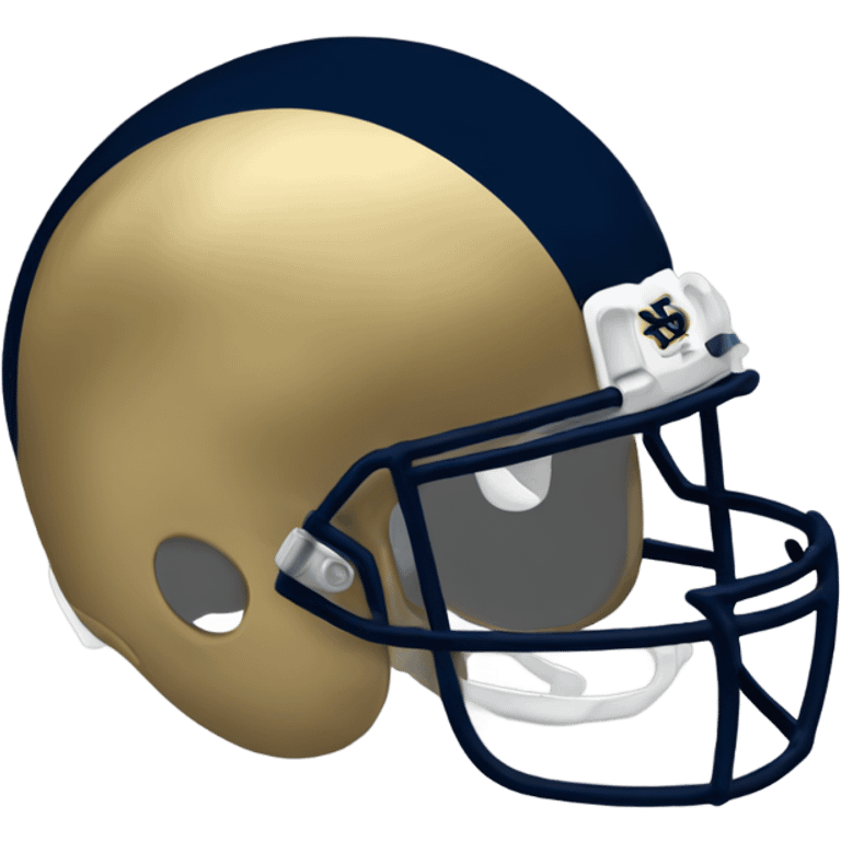 Notre dame football helmet emoji