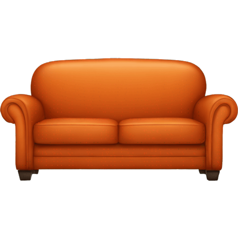 dark orange couch emoji