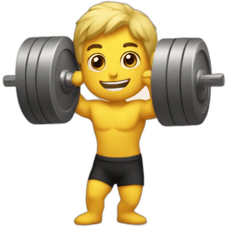 lifting weights emoji