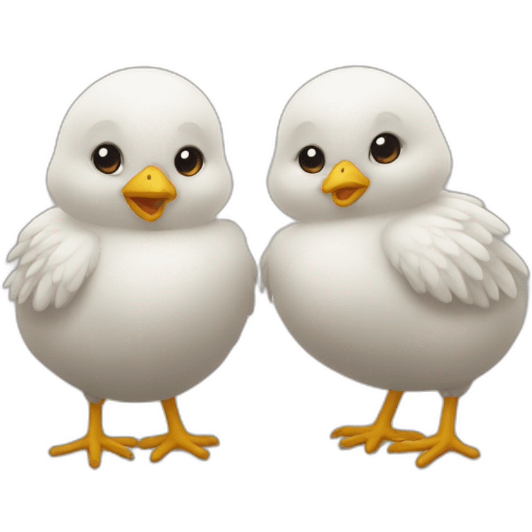 two chicks emoji