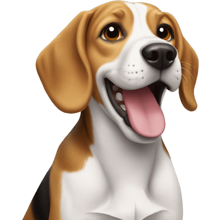 happy beagle emoji